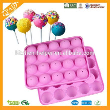 Silikon Kuchen Pops Mold Maker Backen Set 20 Lollipop Sticks Pop Mould